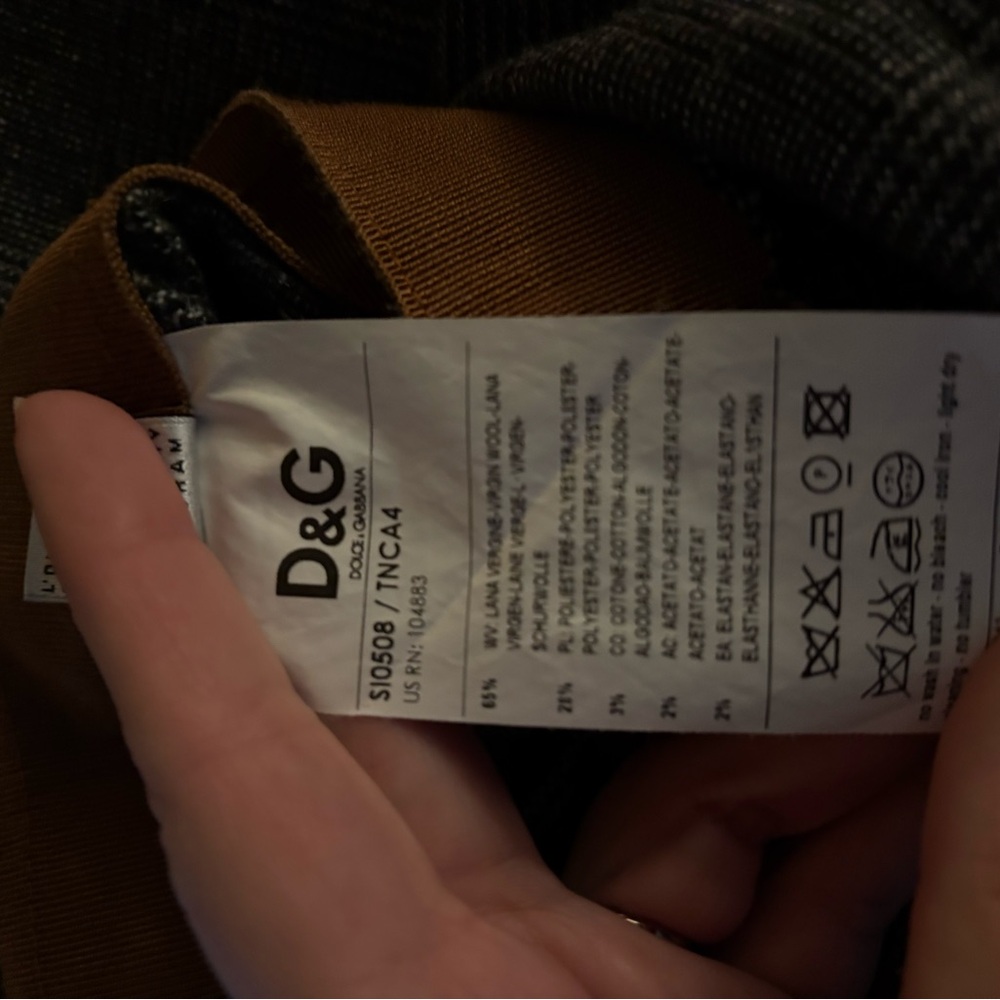 D&G Charcoal and Camel A-Line Skirt - Picture 9 of 13